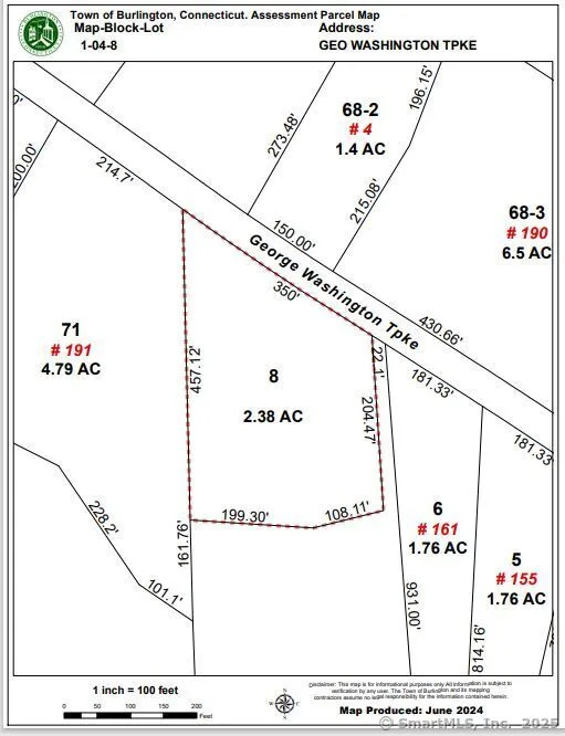 Map Block # 1-04-8 (Lot 8 George Washington Turnpike
